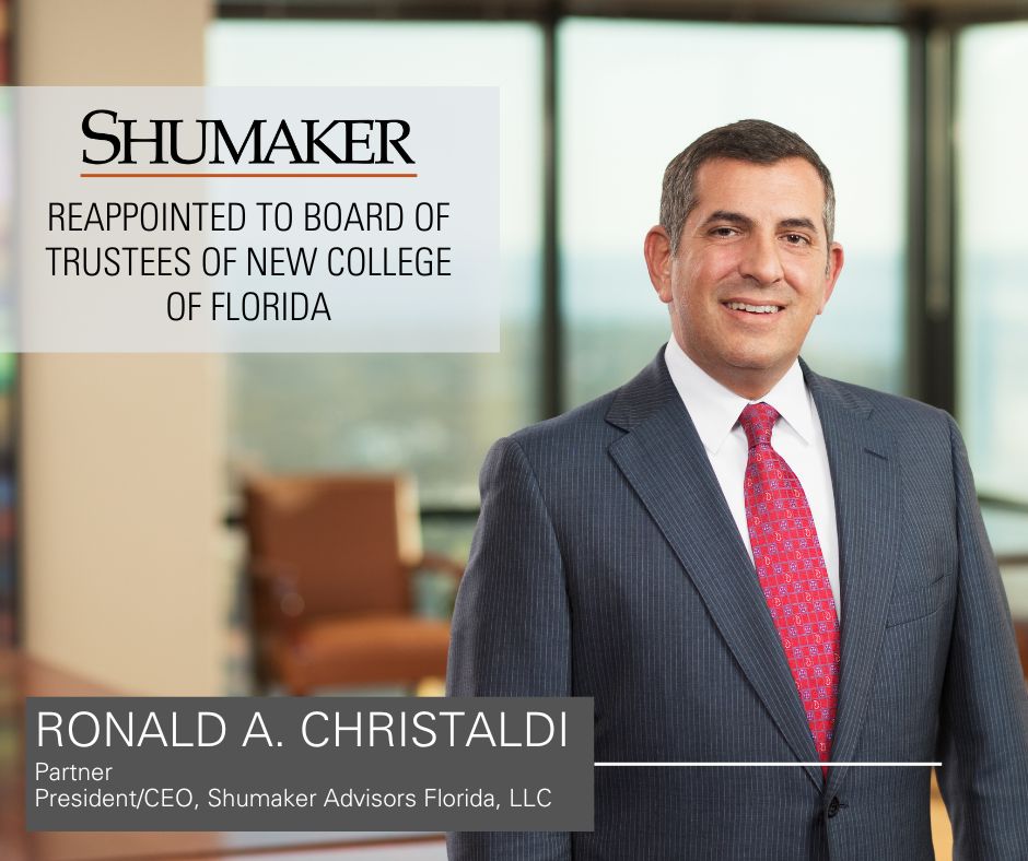 Ronald A. Christaldi Reappointed to Second Five-Year Term to New College of Florida Board of Trustees
